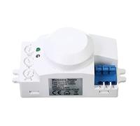 WANGCL 5.8 GHz HF sistema LED microondas 360 grados sensor de movimiento interruptor de luz KKRper Sensor de movimiento