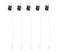 WANGCL 5 interruptores de cable de encendido/apagado, 2 A, 250 V CA, interruptor de cable de ducha, interruptor de luz, cable de tracción para mesa/suelo/pared/candelabro