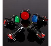 WANGCL 5 microinterruptores de interfaz de botones iluminados LED para piezas de máquinas de arcade