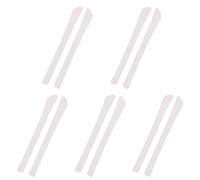 WANGCL 5 pares de tapas de silicona antideslizantes para gafas de sol piernas para gafas de sol finas de metal para patas de gafas (blanco)