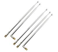 WANGCL 5 Piezas Antena Radio FM 4 Secciones Telescópica Dirección Ajustable de 360° Reemplazo Antenas de Radio para Am FM TV AV 61cm