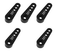 WANGCL 5 Uds 25T servo Cuerno de Aluminio servo Brazo de Cuerno de 28 mm para 1/10 RC Car RC Crawler Monster Trucks Compatible con FUTABA GM995 GM996R Servo - Negro