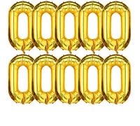 WANGCL 50 globos de cadena dorada de 16 pulgadas para decoración de fiestas de los años 80 y 90, globos de eslabones de cadena para cumpleaños hip hop, bodas, suministros de fiesta