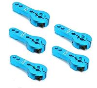 WANGCL 5PCS 25T servo Cuerno de Aluminio servo Brazo de Cuerno de 35 mm para RC Car RC Crawler Monster Trucks Compatible con FUTABA GM995 GM996R Servo - Azul