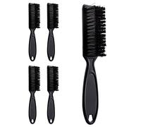WANGCL 6 piezas de cepillo de limpieza de cuchilla cortadora de pelo cepillo de limpieza de nailon cepillo de uñas recortador de peluquero herramienta de limpieza (negro)