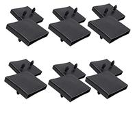 WANGCL 6 soportes para tapas centrales de listones de cama para soportes de plástico de repuesto, para camas individuales y dobles, 65 mm x 9 mm, color negro