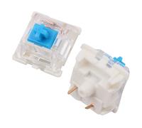 WANGCL 68 interruptores de teclado interruptor lineal para teclado mecánico reemplazar interruptores GATERON y gamer DIY con extractor de teclas de eje removedor de tecla - Eje cian