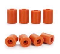 WANGCL 8 piezas de cama térmica para impresora 3D, nivelación de silicona, soporte de cama maciza, amortiguador de resistencia al calor para CR-10 Ender 3 partes inferiores (marrón, 0.63 pulgadas)