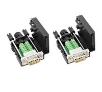 WANGCL Adaptador de bloque de terminales DB9 DB9-9 pines RS232 conector macho estándar a conector de terminal de 3 posiciones