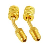 WANGCL Adaptador R410a AVA-20C (1/4SAE a 5/16SAE) Adaptador de conector para aire acondicionado Válvula de carga Refrigeración