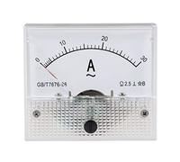 WANGCL Amperímetro analógico mini voltímetro, profesional duradero 2,5 voltaje de precisión analógico voltímetro panel amperímetro voltímetro actual de CC 85 corriente analógica C1 (CC 0-30 V)