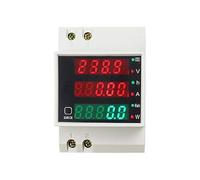 WANGCL Amperímetro Digital Medidor Inteligente Monitor de energía AC 80-300V 100A Medidor Inteligente Medidor de Carril DIN Amperímetro de voltímetro Multifuncional