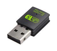 WANGCL Antena WiFi USB AC600Mbps Adaptador Rojo Doble Banda 2.4G/5GHz Receptor para PC Sobremesa