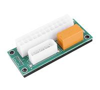 WANGCL ATX 24Pin a Molex 4Pin Dual PSU Fuente de alimentación Sync Starter Extender Cable Card para BTC Miner Machine(verde)