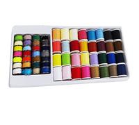 WANGCL Bobinas de hilo para máquina de coser, 60 unidades, kit de viaje, multicolor, con caja de almacenamiento, accesorios para máquina de bordar