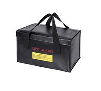 WANGCL Bolsa de batería portátil de Lipo resistente al fuego, impermeable, bolsa de carga para batería Li-po Drone, batería de batería de 260 x 130 x 150 mm, color negro