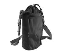 WANGCL Bolsa térmica para transportar botellas de agua de 20 a 40 oz, bandolera de poliéster con correa de hombro ajustable y múltiples bolsillos, color negro