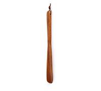 WANGCL Calzador largo de 32 cm profesional de madera con mango largo, cómodo levantador de zapatos para botas, zapatos deportivos y tenis (marrón)