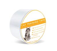 WANGCL Cinta disuasoria antiarañazos para Gatos (4 Pulgadas x 5.5 Yardas), Tiras Adhesivas de Entrenamiento para Gatos de Doble Cara, para Evitar Que se rasque el Gato, Transparente (un Solo Rollo)