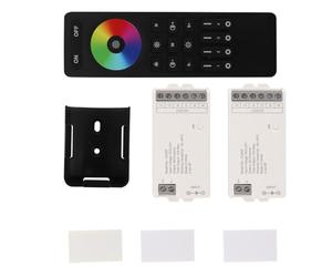 WANGCL Controlador inalámbrico de 2,4 G con Mando a Distancia RF, 2 Controladores RGBW + 4 Zonas de Control Remoto Grupo DC5 V-24 V 5 Hilos SMD COB RGBW Tira Luces atenuación Cambio de Color