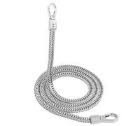 WANGCL Correa de hombro para bolso con correas de metal, bolsa de cadena de repuesto genérica con hebillas para mujer, bolso de hombro plateado