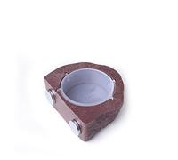 WANGCL Cuenco de alimentador de reptiles, duradero reptiles alimentador para mascotas, plato de comida tipo suspensión para lagarto camaleón araña crestada Gecko (marrón)