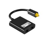 WANGCL Divisor de Cable óptico 1 a 2 Divisor óptico Divisor de Fibra óptica para Cable de Audio de Ordenador para TV DVD Amplificador Barra de Sonido