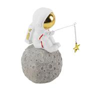 WANGCL Estatuas de astronauta, escultura de hombre espacial, accesorios de escritorio, decoración de dormitorio para niños y niños, decoración de astronauta, adorno de decoración temática