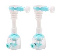 WANGCL Extensor de grifo ajustable de 12,5 cm, extensor de grifo azul para fregadero de cocina con 2 tipos de descarga de agua giratorios, se adapta a boquillas redondas de 15 a 23 mm de diámetro