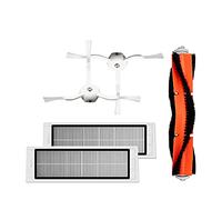 WANGCL Filtro de repuesto multiusos, cepillo principal duradero, 2 filtros H-EPA+2 cepillos laterales reemplazos para aspirador xiao_mi Mi Robot S50