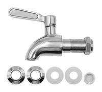 WANGCL Grifo dispensador de bebidas de acero inoxidable 304 de repuesto, recipiente de vidrio, bebida, café, cerveza, fuente de bebida (16 mm)