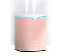 WANGCL Humidificador portátil USB de 2000 ml, humidificador de aire silencioso para dormitorio, plantas y hogar (rosa)