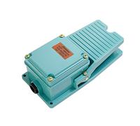 WANGCL Interruptor de Pedal, AC 250V 15A 1NO 1NC Interruptor de Pedal de pie de Aluminio Antideslizante momentáneo TFS-402