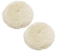 WANGCL Juego de 2 almohadillas de pulido de lana de 7 pulgadas, 180 mm, kit de pulido de gancho y bucle, rueda de pulido para reparación de carrocería de taladro