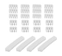 WANGCL Juego De 24 Soportes Para Peines De Cables, Organizador De Cables, Clips Guía Para Carcasa De PC, Carcasa De Ordenador, Color Blanco