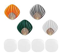 WANGCL Juego de 4 ganchos adhesivos coloridos para toallas, ganchos adhesivos para baño, cocina, etc