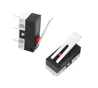 WANGCL - Juego de 50 mini interruptores de fin de carrera con palanca de bisagra de 3 pines para computadora, ratones, equipos de prueba de comunicación, electrónica automotriz, etc
