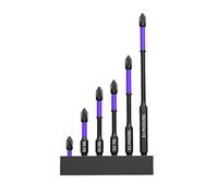 WANGCL Juego de 6 puntas de destornillador magnéticas con base de almacenamiento, antigolpes, antideslizantes, juego de puntas de destornillador magnético