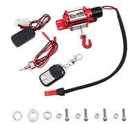WANGCL Juego de cabrestante de Coche de Escalada de simulación, Modelo de Metal eléctrico, Accesorios de Coche de Oruga, Compatible con Axial SCX10 RC4WD D90