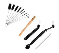 WANGCL Juego de herramientas de limpieza de granos de café y té, 14 piezas para amoladora, máquina de expreso, cabezas de grupo, suministros de cocina para el hogar