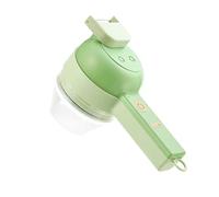WANGCL Juego de picador de verduras eléctrico de mano 4 en 1, triturador de barro inalámbrico con cepillo para ajo, pimienta, chile, cebolla, apio, jengibre, carne