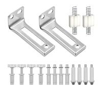 WANGCL Kit de 16 rieles de puerta plegable, piezas de repuesto de reparación de hardware para reparar puertas correderas y puertas plegables