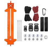 WANGCL Kit de herramientas de cuerda de paracaídas 2 en 1, longitud ajustable, para hacer manualidades con cordón y hebillas (naranja)