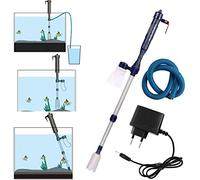 WANGCL Kit de Limpieza de Grava de Acuario con batería eléctrica automática Filtro Sistema de Lavado de Arena Fresca operado por sifón de vacío con Lavadora de Arena Fresca Adaptada con Adaptador