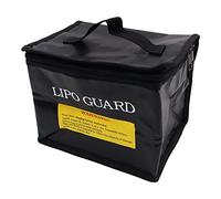 WANGCL Lipo - Bolsa de batería ignífuga e impermeable, bolsa de carga para batería Li-po Drone, banco de energía de 215 x 145 x 165 mm, color negro