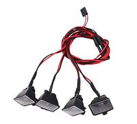 WANGCL Luces de coche RC Crawler luces de techo RC Kit de 4 LED para control remoto 1/10 Monster Truck RC Crawler compatible con SCX10 TRX4