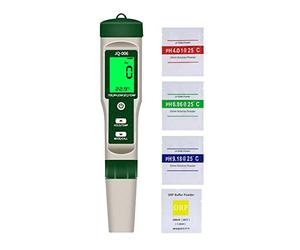 WANGCL Medidor digital LCD 10 en 1, kit de prueba de suelo para jardín PH/TDS/EC/salinidad salinidad/ORP/H2 rico en hidrógeno/S.G/temperatura/fertilidad de nutrientes/resistividad