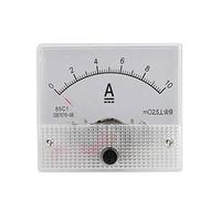 WANGCL Mini amperímetro analógico de corriente, profesional, duradero, voltaje de precisión 2.5, voltímetro analógico, panel amperímetro, voltímetro de corriente de CC 85, corriente analógica C1 (CC 0