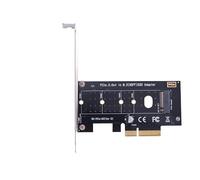 WANGCL NVME - Adaptador PCIE M.2 M-key a PCIE 4x con soporte de montaje para expansión de disco duro de placa base de escritorio