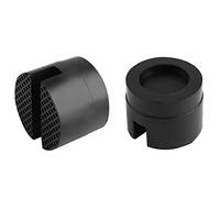 WANGCL Paquete de 2 almohadillas de gato ranuradas universales de goma Jack Pucks Frame Rail Protector Pinch Welds Protector